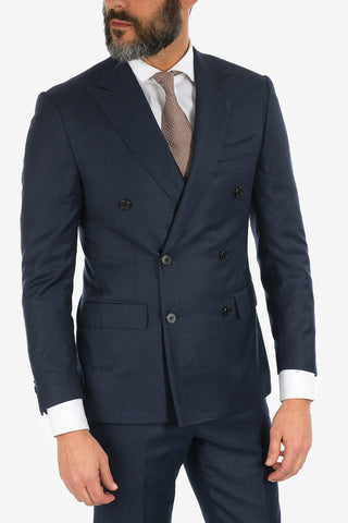 ACADEMY cashmere and virgin wool 2-button double breasted suit