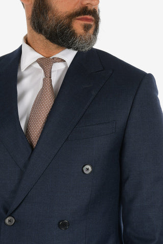 ACADEMY cashmere and virgin wool 2-button double breasted suit