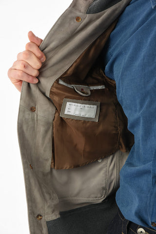 Suede Jacket with Patch Pockets