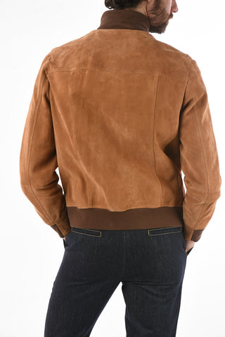 Suede Jacket with Patch Pockets