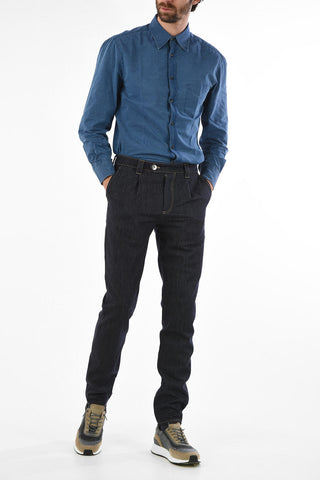 Single Pleat LEISURE FIT Jeans 15cm