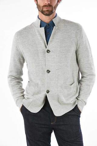 Linen and Cotton 3-Button Cardigan