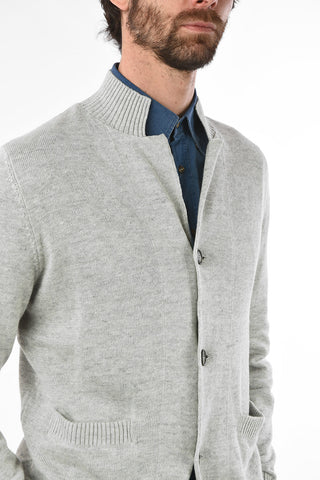 Linen and Cotton 3-Button Cardigan