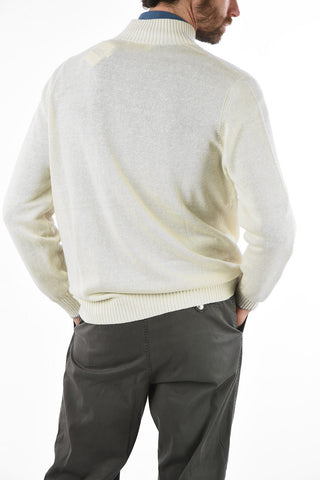 Cardigan in Lino e Cotone a 3 Bottoni  