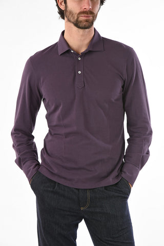 Polo SLIM FIT in Cotone a Maniche Lunghe 
