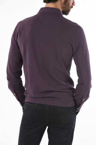 Polo SLIM FIT in Cotone a Maniche Lunghe 