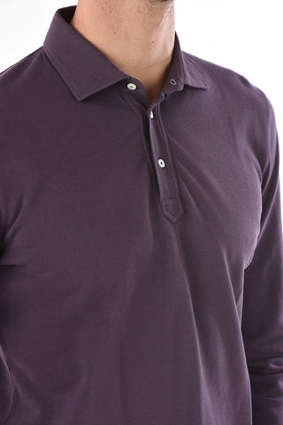 Polo SLIM FIT in Cotone a Maniche Lunghe 