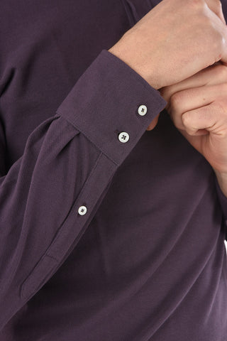 Polo SLIM FIT in Cotone a Maniche Lunghe 