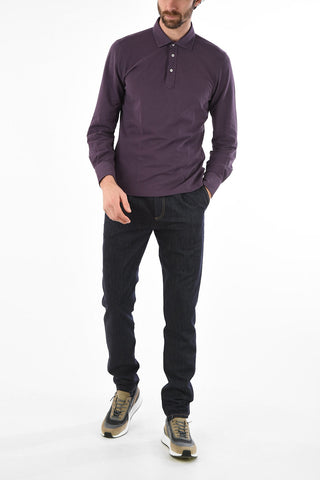 Polo SLIM FIT in Cotone a Maniche Lunghe 