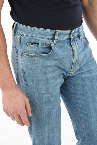 ZZEGNA Stretch Cotton Slim Fit Jeans with Belt Loops 17.5 cm