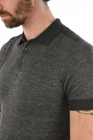 Cotton and Linen 3 Button Polo Shirt