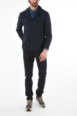 Multipocket Cotton Jacket with Adjustable Sleeves