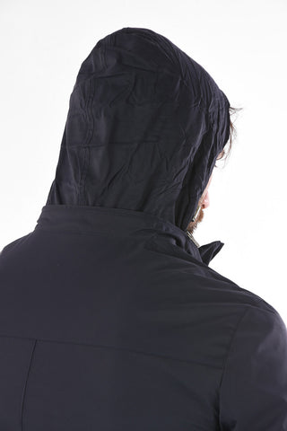 Removable Hooded Jacket with Drawstring Bottom