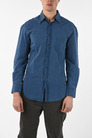Camicia Button Down SLIM FIT in Denim