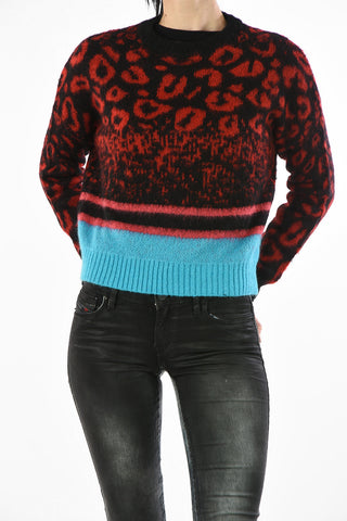 Printed crop M-CRE Crew-neck Sweater