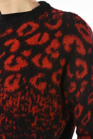 Printed crop M-CRE Crew-neck Sweater