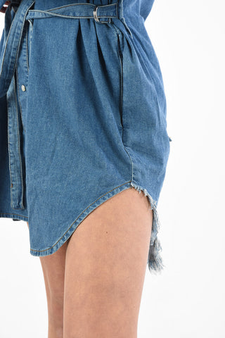 Snap Button Denim DE-LIFY Mini Dress
