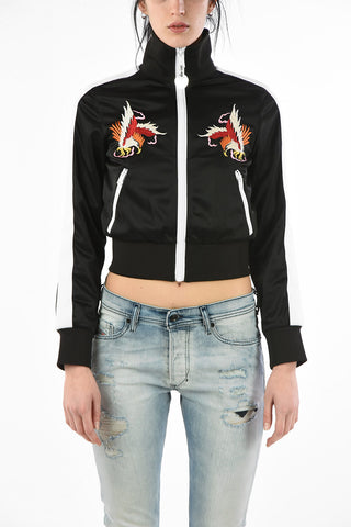 Zip Closure F-LIDIUS Crop Sweatshirt
