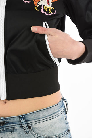 Zip Closure F-LIDIUS Crop Sweatshirt