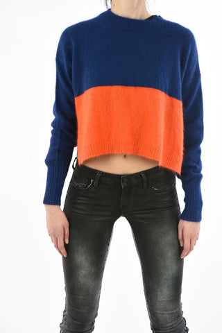 Side split M-AIRY Cropped Sweater
