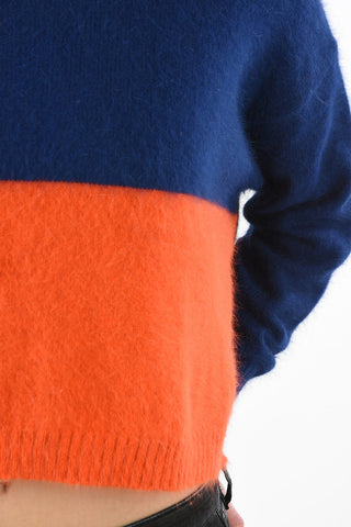 Side split M-AIRY Cropped Sweater