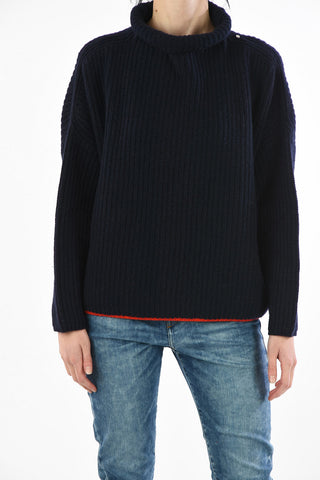 Turtleneck M-WARM Knit Cable Sweater