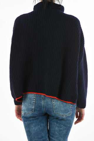Turtleneck M-WARM Knit Cable Sweater