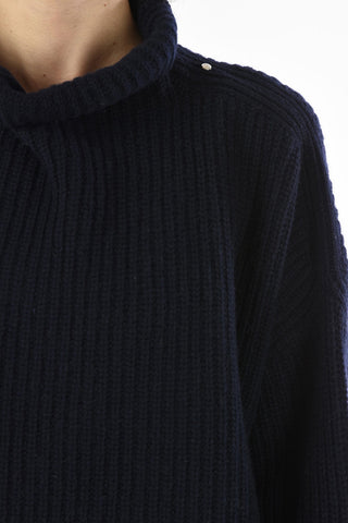 Turtleneck M-WARM Knit Cable Sweater