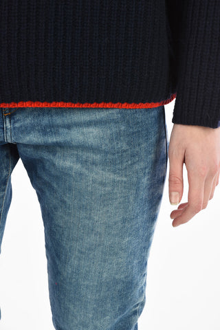 Turtleneck M-WARM Knit Cable Sweater