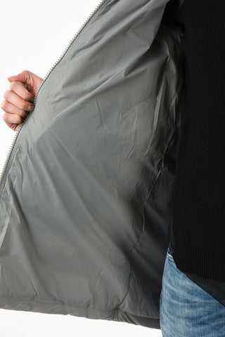 Full Zip W-PATLONG-NEW Down Jacket with hood