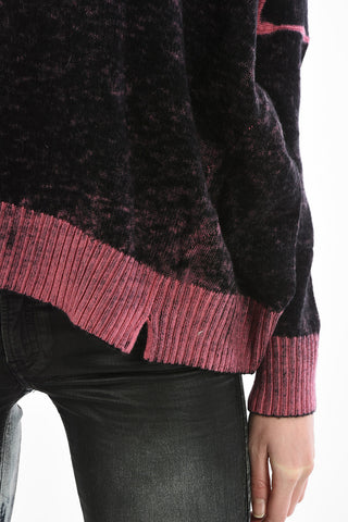 tie Dye Asymmetric M-STAZ Crew-Neck Sweater