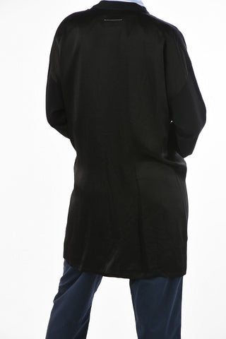 MM6 Side Split Oversize Asymmetric Cardigan