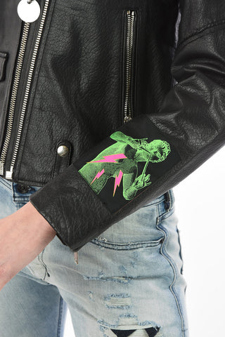 Leather Crop L-AIMEE Biker Jacket
