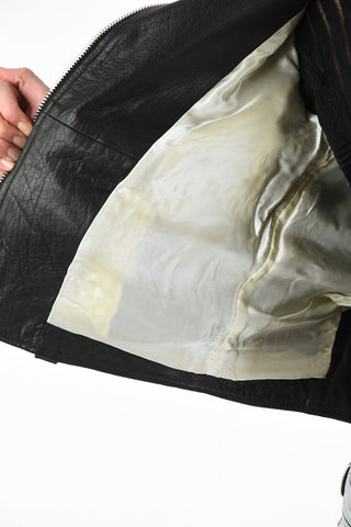 Leather Crop L-AIMEE Biker Jacket