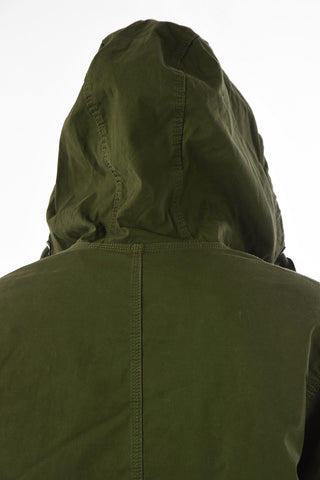 Snap Button Faux Fur inner R-WIKIBI Parka jacket JACKET