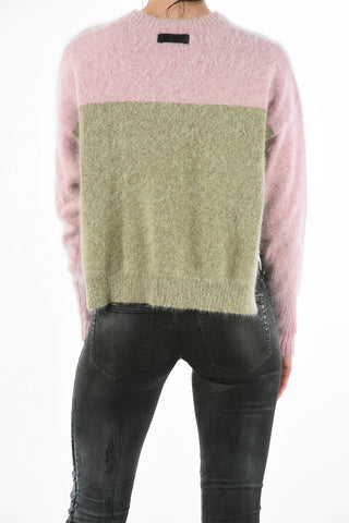 Side split M-AIRY Cropped Sweater