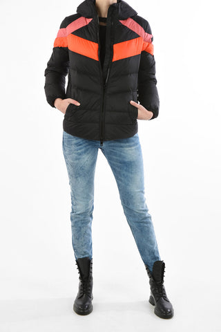 Full Zip W-CLAUDINE-HOOD Down Jacket