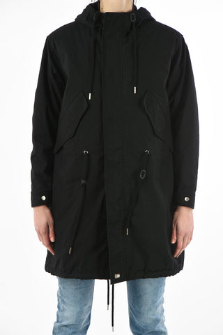 Snap Button Faux Fur Inner R-WIKIBI Parka Jacket