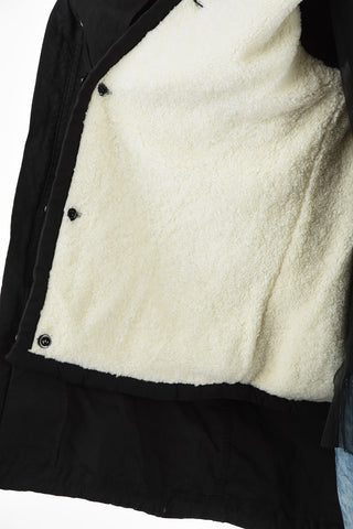 Snap Button Faux Fur Inner R-WIKIBI Parka Jacket