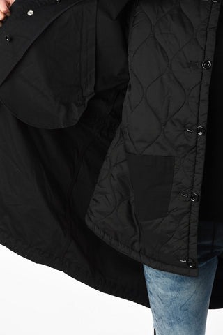 Snap Button Faux Fur Inner R-WIKIBI Parka Jacket