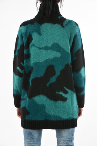 Camouflage Oversize M-BRUSH Sweater with Front Pocket 