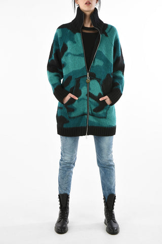 Camouflage Oversize M-BRUSH Sweater with Front Pocket 