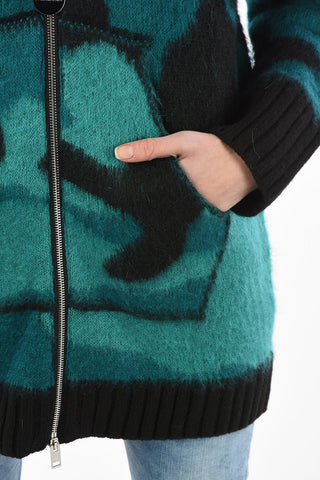 Camouflage Oversize M-BRUSH Sweater with Front Pocket 