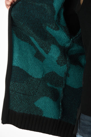 Camouflage Oversize M-BRUSH Sweater with Front Pocket 
