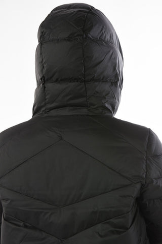 Full Zip W-PATLONG-NEW Down Jacket with hood