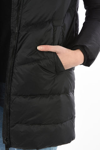 Full Zip W-PATLONG-NEW Down Jacket with hood