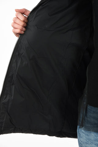 Full Zip W-PATLONG-NEW Down Jacket with hood