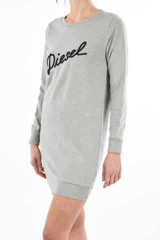 Logo Embroidery Sweat Crew-Neck D-YVONNE Mini Dress