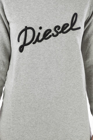 Logo Embroidery Sweat Crew-Neck D-YVONNE Mini Dress