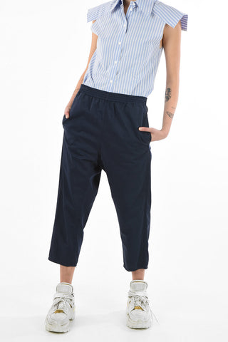 MM6 Drawstring Low-Waist Cropped Pants